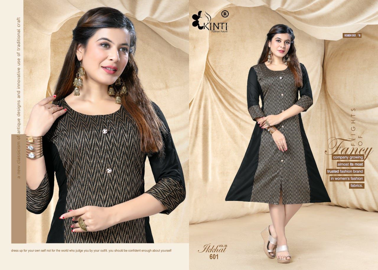 Kinti Ikkat 6 Ethnic Wear Printed Handloom Anarklai Latest Kurti Collection
